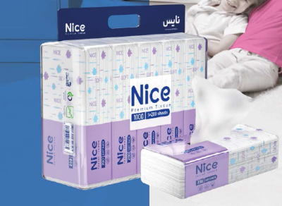 نایس دستمال کاغذی 400برگ هشت قلو نایلونی 5بسته8 عددی مصرف کننده 5،419،400
