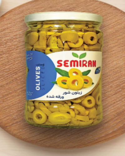 سمیران زیتون شور شیشه ورقه شده 12 عددی 630 گرمی مصرف کننده3،820،000