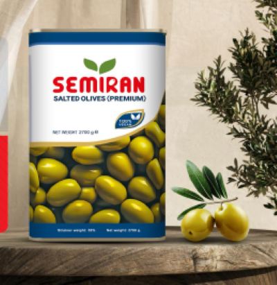 سمیران زیتون شور با هسته ویژه حلب 2700گرمی مصرف کننده15،450،000