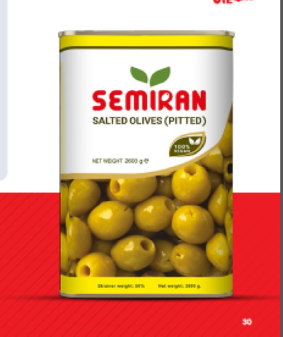 سمیران زیتون شور بی هسته معمولی حلب 2700گرمی مصرف کننده14،080،000