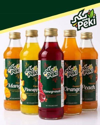 پکی نوشیدنی شیشه بلند 15عددی انبه
