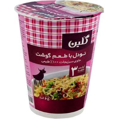 گلین نودل لیوانی 65 گرمی گوشت کارتن 20عددی مصرف کننده850،000