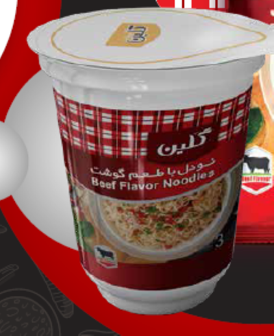 گلین نودل لیوانی 65 گرمی گوشت کارتن 20عددی مصرف کننده370،000