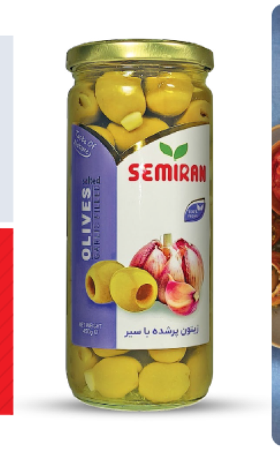 &سمیران زیتون پر شده با سیر 450 گرمی شیشه 12 عددی مصرف کننده 1،030،000ريال