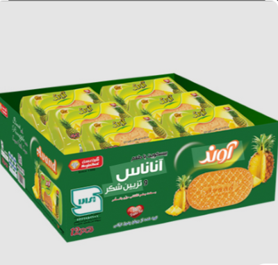 آوند بیسکوییت 400گرمی باطعم آناناس12عددی مصرف کننده810،000