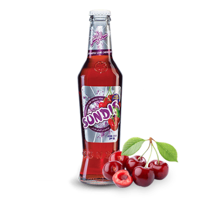 ساندیس شیشه 300 سی سی آلبالو گاز دار مصرف کننده550،000