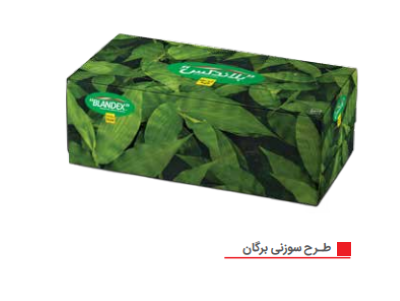 بلاندکس دستمال 300برگ جعبه ای دولایه کارتن 36عددی مصرف کننده 992،000ریال