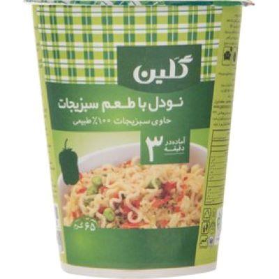 گلین نودل لیوانی 65 گرمی سبزی کارتن 20عددی مصرف کننده850،000